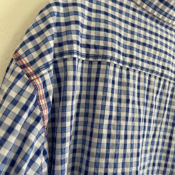Age Of Wisdom Pearl Snap Gingham Shirt Men XL Check Button Up - Picture 6 of 10